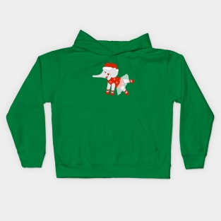 Christmas Ballerina Elephant Digital Art | Christmas Special | illusima Kids Hoodie